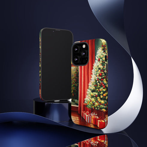 Christmas Tree in Cozy Holiday Home - Impact Resistant Phone Case